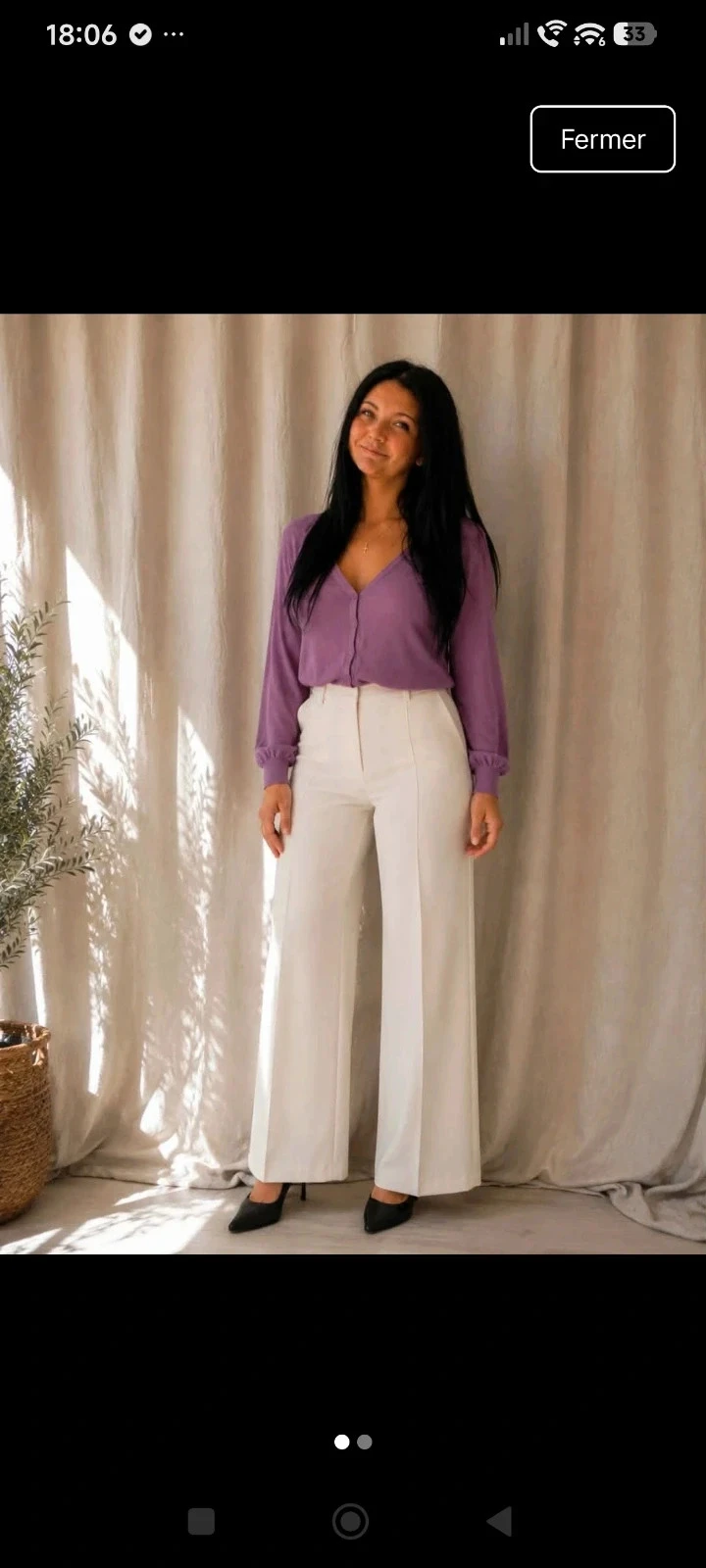 Gilet violine taille L